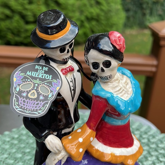 New w/ tags BlueSky Clayworks Day of the Dead Dancing Couple Figurine. Rare - Picture 3 of 9